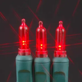 T5 50 count LED Christmas Lights RED