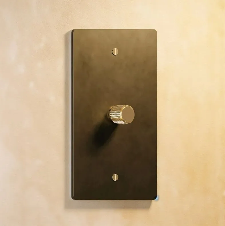 The Brass 3-Way Rotary Dimmer Switch (1 to 5 Gang)