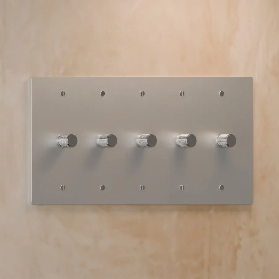 The Brass 3-Way Rotary Dimmer Switch (1 to 5 Gang)
