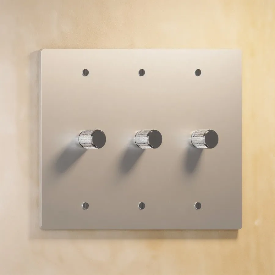 The Brass 3-Way Rotary Dimmer Switch (1 to 5 Gang)