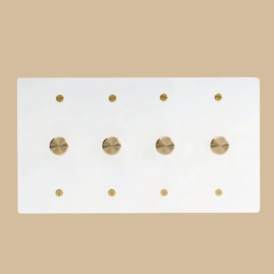 The Brass 3-Way Rotary Dimmer Switch (1 to 5 Gang)