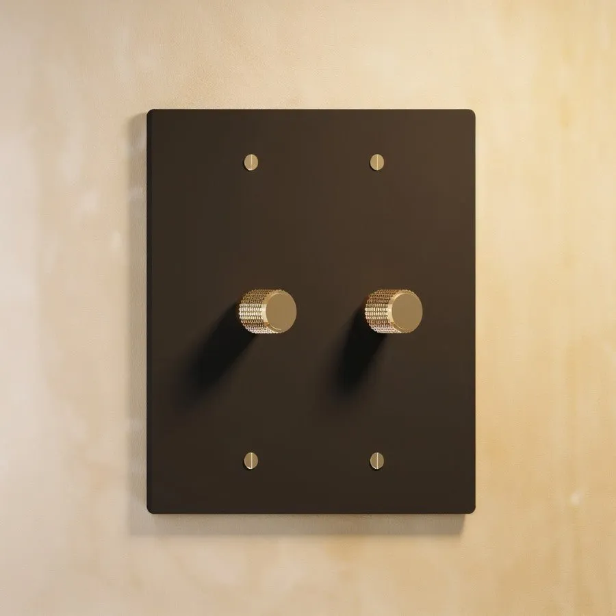 The Brass 3-Way Rotary Dimmer Switch (1 to 5 Gang)