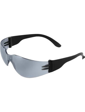 Torrent™ Silver Mirror Lens, Matte Black Frame Safety Glasses - BH147