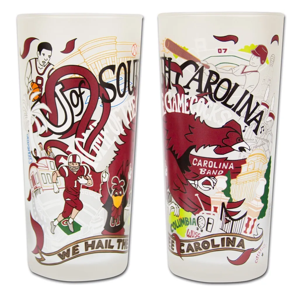 UNIVERSITY OF SOUTH CAROLINA GLASS BY CATSTUDIO