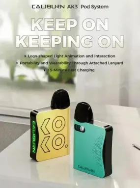 UWELL CALIBURN AK3 VAPE KIT 520mAh MTL E-Cig 2ML E-Liquid Capacity-Fast Dispatch