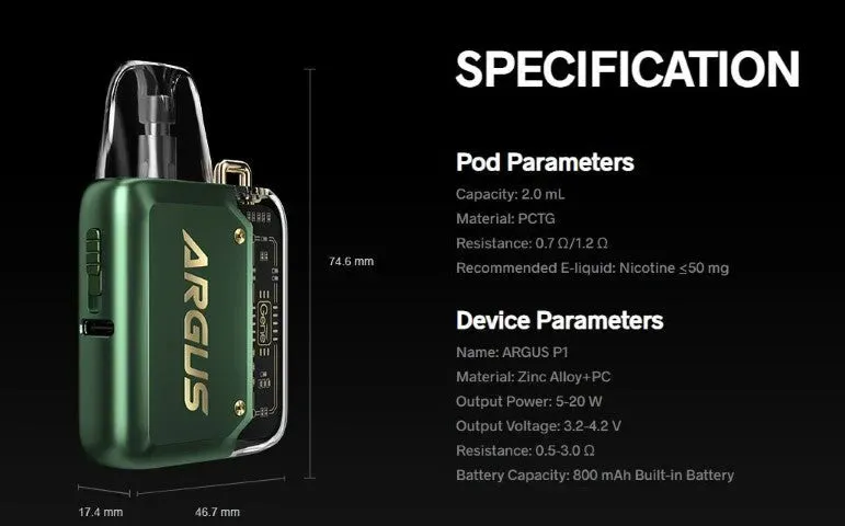 VooPoo Argus P1 Vape Pod Kit