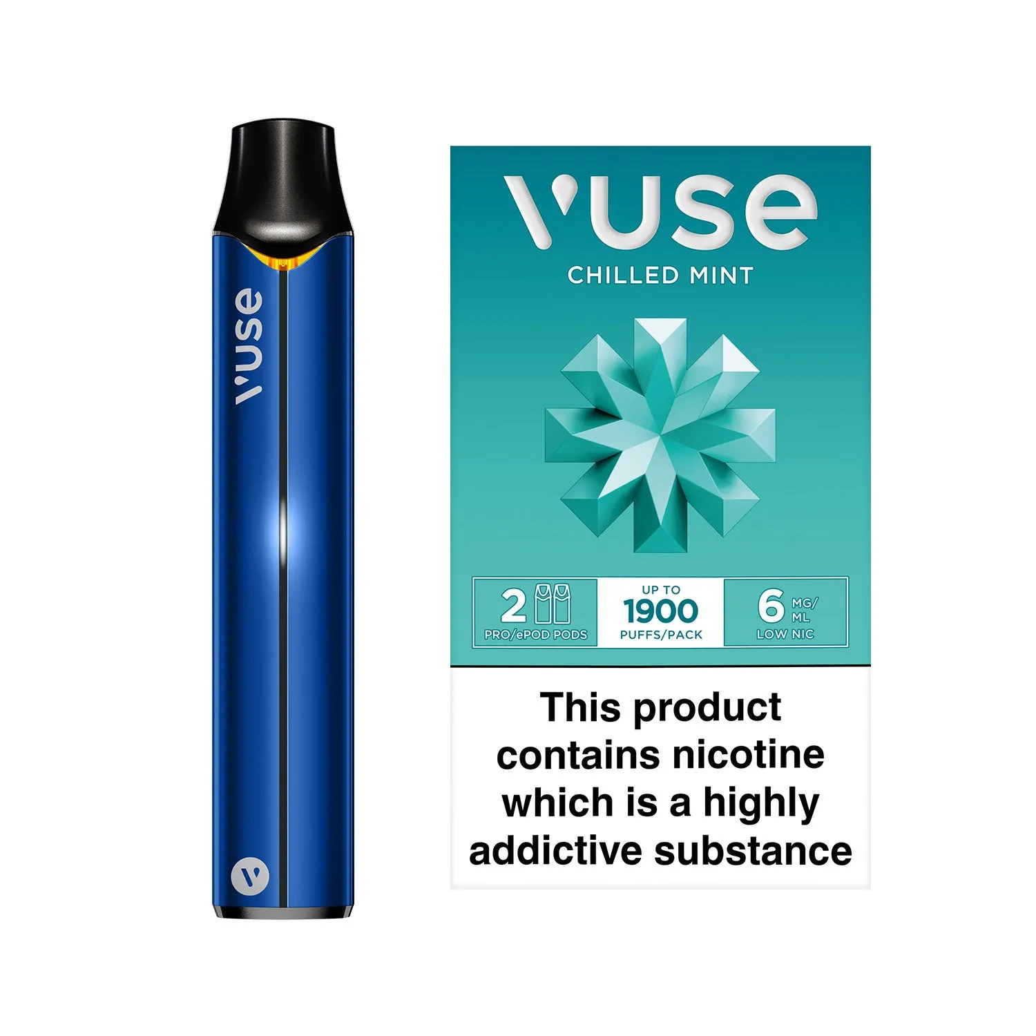 Vuse Pro Device Kit Blue & Vuse Pro Pods vPro Bundle