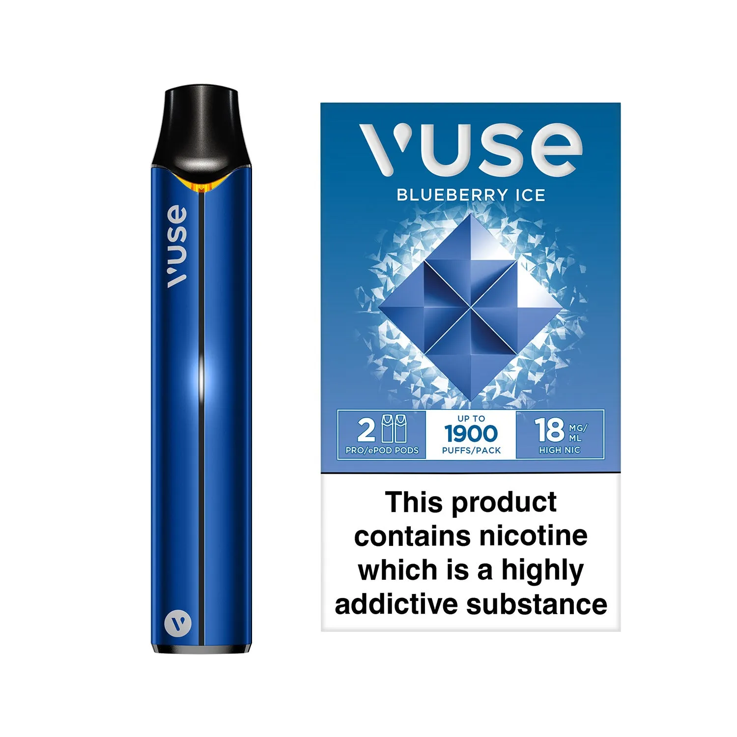 Vuse Pro Device Kit Blue & Vuse Pro Pods vPro Bundle