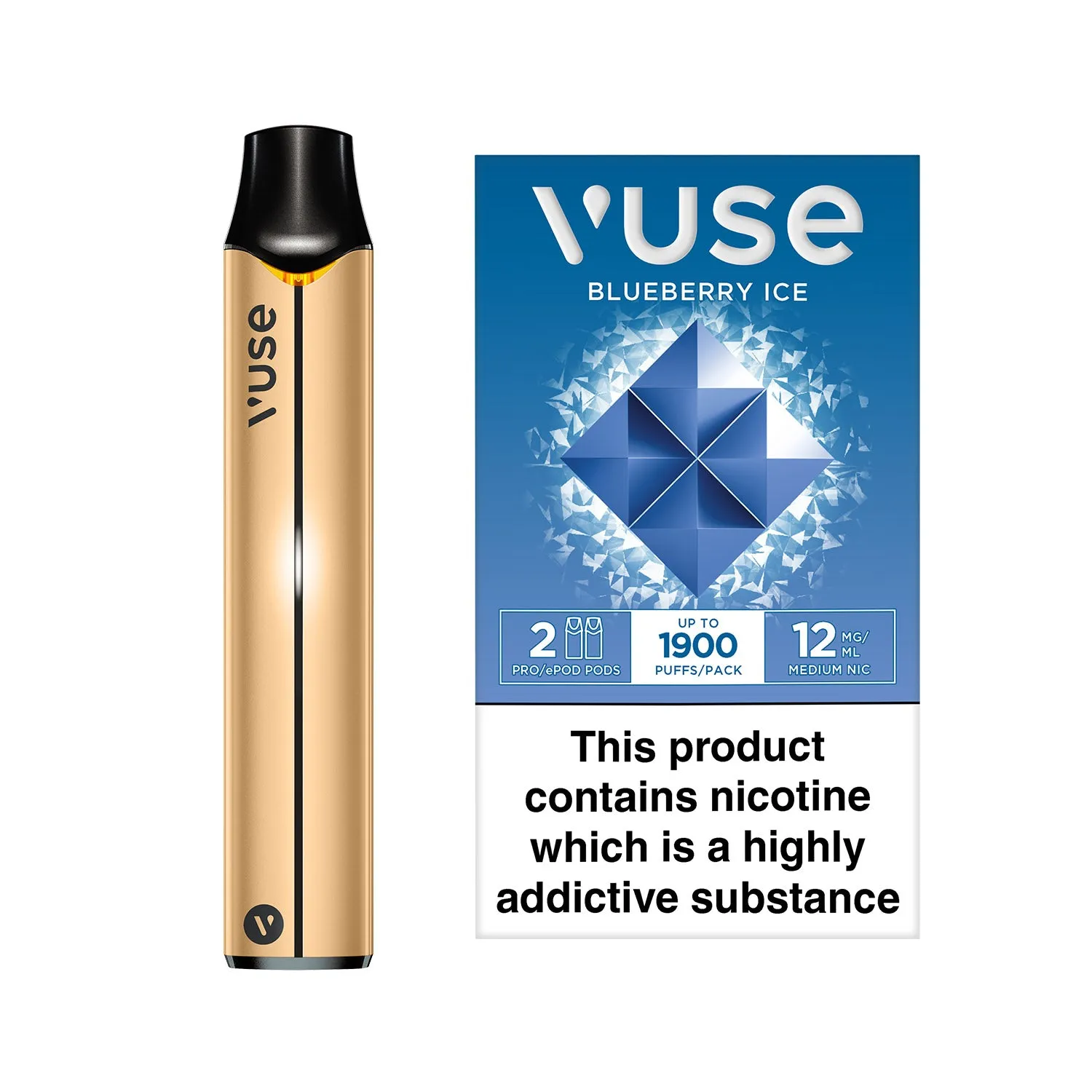 Vuse Pro Device Kit Gold & Vuse Pro Pods vPro Bundle