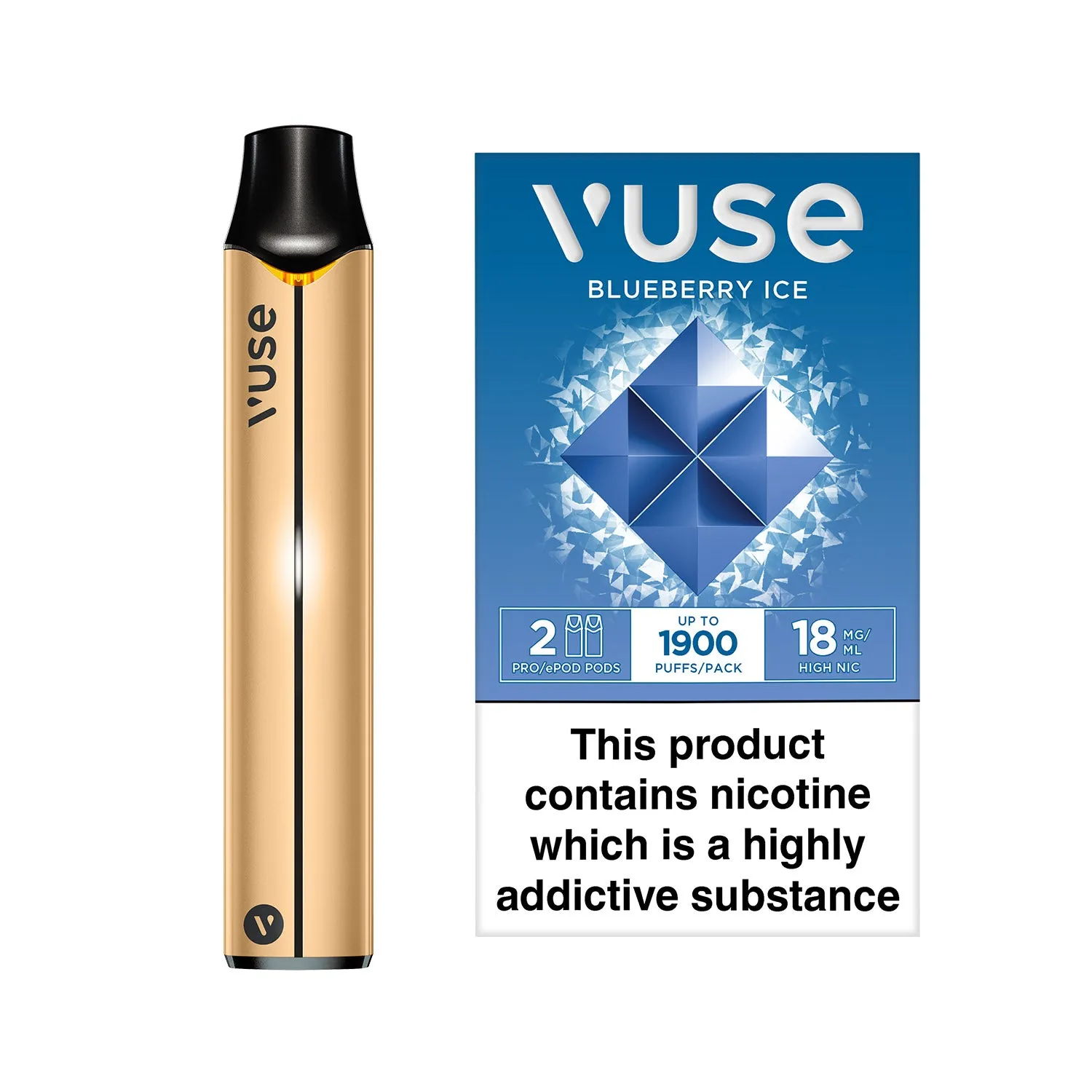 Vuse Pro Device Kit Gold & Vuse Pro Pods vPro Bundle