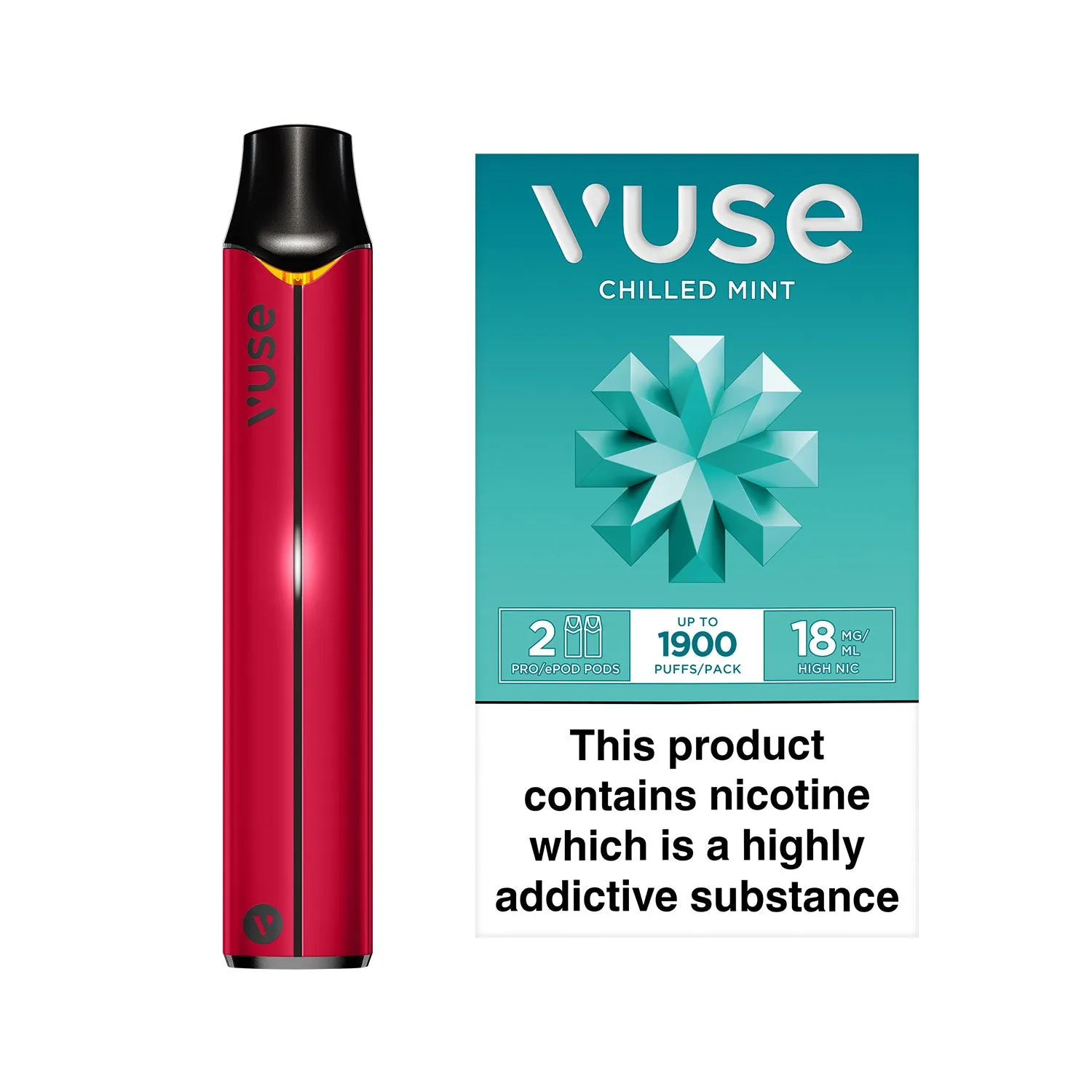 Vuse Pro Device Kit Red & Vuse Pro Pods vPro Bundle