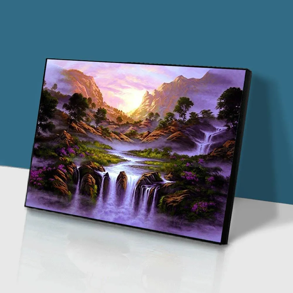 Waterfall - Full Round Diamond - 40x30CM