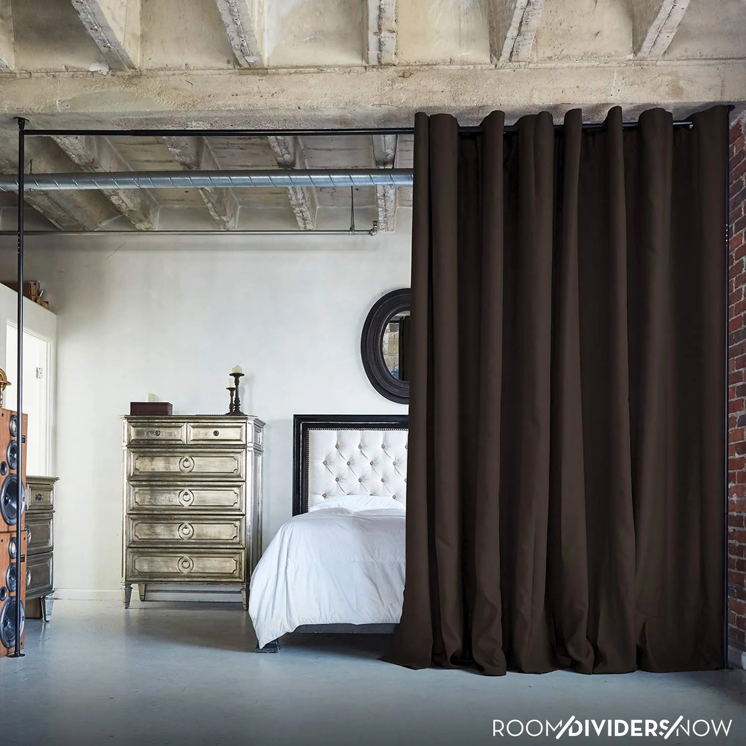 Zenfinit Room Divider Kit - Medium B, 9ft Tall x 7ft 6in - 12ft Wide, Skylights (Room